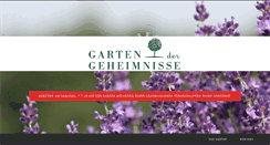 Desktop Screenshot of garten-der-geheimnisse.at